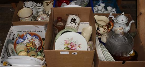 6 boxes of mixed ceramics